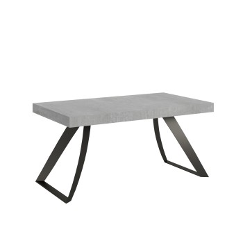 Anthracite Proxy Table - Extendable table 90x160/264 cm Proxy White Ash Anthracite frame