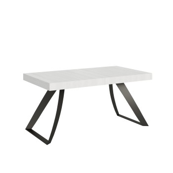 Anthracite Proxy Table - Extendable table 90x160/264 cm Proxy White Ash Anthracite frame