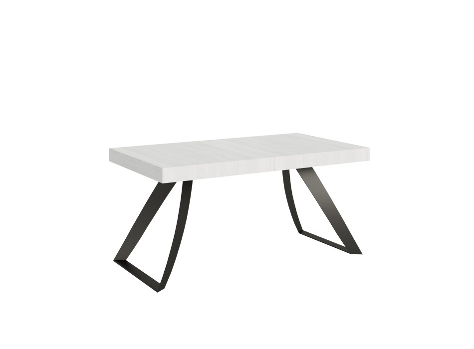 Anthracite Proxy Table - Extendable table 90x160/264 cm Proxy White Ash Anthracite frame