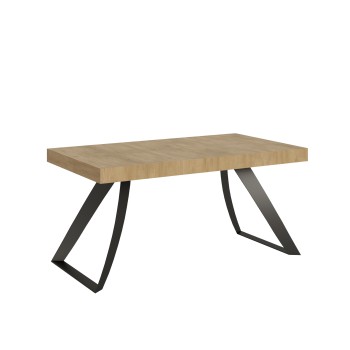 Anthracite Proxy Table - Extendable table 90x160/420 cm Proxy White Ash Anthracite frame