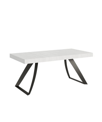 Anthracite Proxy Table - Extendable table 90x180/284 cm Proxy White Ash Anthracite frame