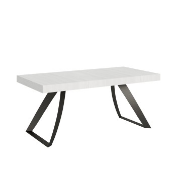 Anthracite Proxy Table - Extendable table 90x180/284 cm Proxy White Ash Anthracite frame