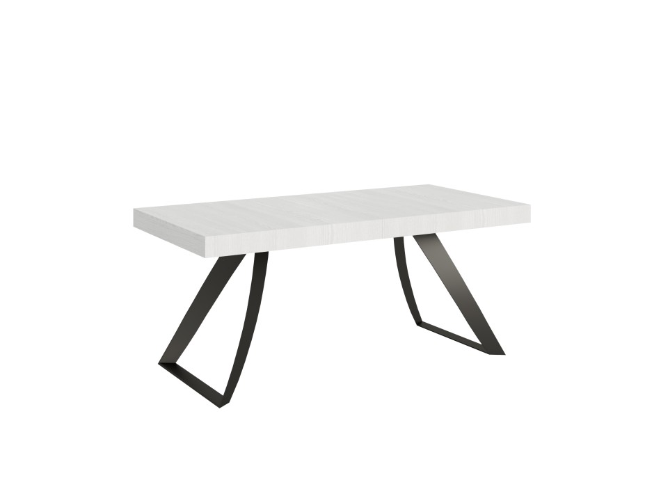 Anthracite Proxy Table - Extendable table 90x180/284 cm Proxy White Ash Anthracite frame