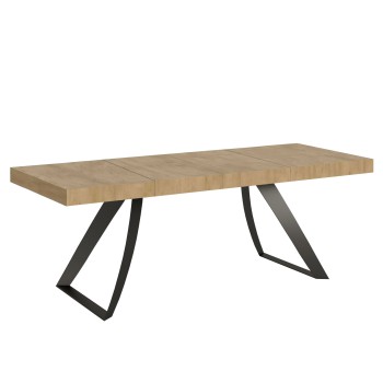 Proxy Premium Anthracite Table - Extendable table 90x160/264 cm Proxy Premium White Ash Anthracite frame