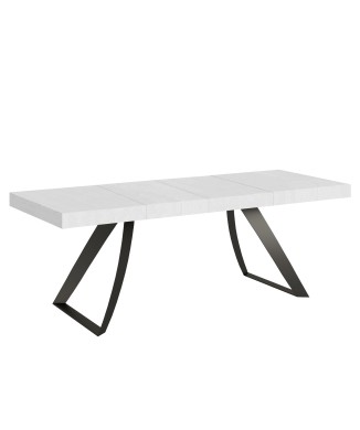 Proxy Premium Anthracite Table - Extendable table 90x160/264 cm Proxy Premium White Ash Anthracite frame