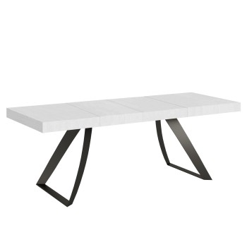 Proxy Premium Anthracite Table - Extendable table 90x160/264 cm Proxy Premium White Ash Anthracite frame