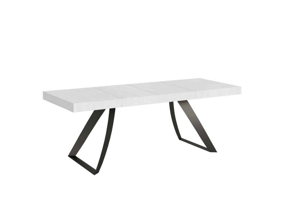 Proxy Premium Anthracite Table - Extendable table 90x160/264 cm Proxy Premium White Ash Anthracite frame