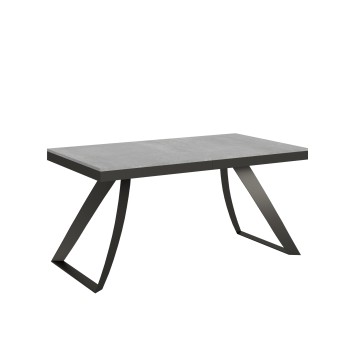 Proy Evolution Anthracite Table - Extendable table 90x160/264 cm Proxy Evolution White Ash Anthracite frame