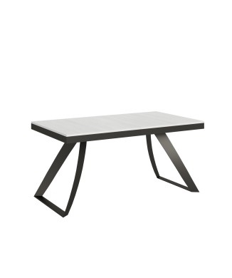 Proy Evolution Anthracite Table - Extendable table 90x160/264 cm Proxy Evolution White Ash Anthracite frame