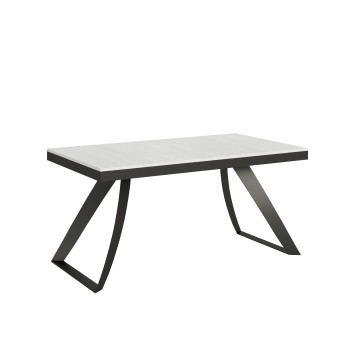 Proy Evolution Anthracite Table - Extendable table 90x160/264 cm Proxy Evolution White Ash Anthracite frame