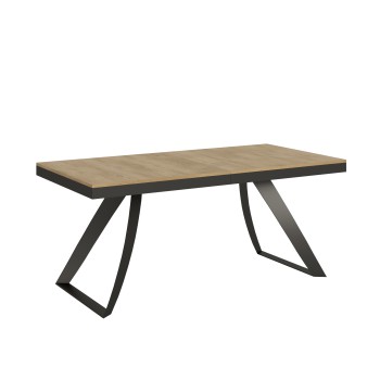 Proy Evolution Anthracite Table - Extendable table 90x180/284 cm Proxy Evolution White Ash Anthracite frame