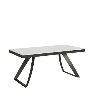 Proy Evolution Anthracite Table - Extendable table 90x180/284 cm Proxy Evolution White Ash Anthracite frame