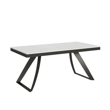 Proy Evolution Anthracite Table - Extendable table 90x180/284 cm Proxy Evolution White Ash Anthracite frame