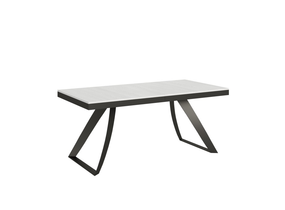 Proy Evolution Anthracite Table - Extendable table 90x180/284 cm Proxy Evolution White Ash Anthracite frame