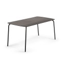 Thyra rectangular table 160 x 80 cm-cement black