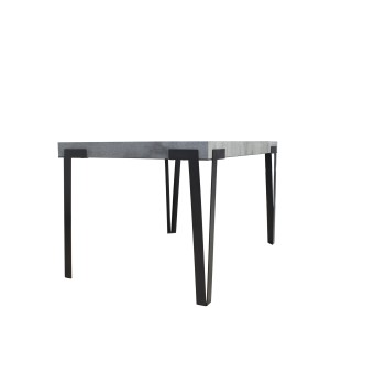 Rio table - Extendable table 90x130/234 cm Rio White Ash Anthracite frame