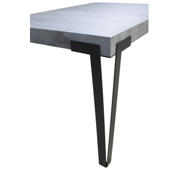 Rio table - Extendable table 90x130/234 cm Rio White Ash Anthracite frame