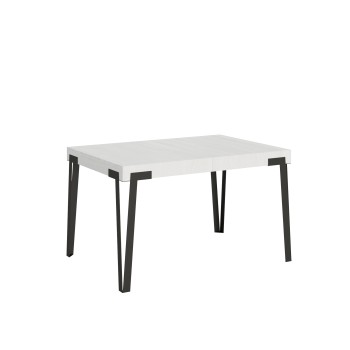 Rio table - Extendable table 90x130/234 cm Rio White Ash Anthracite frame