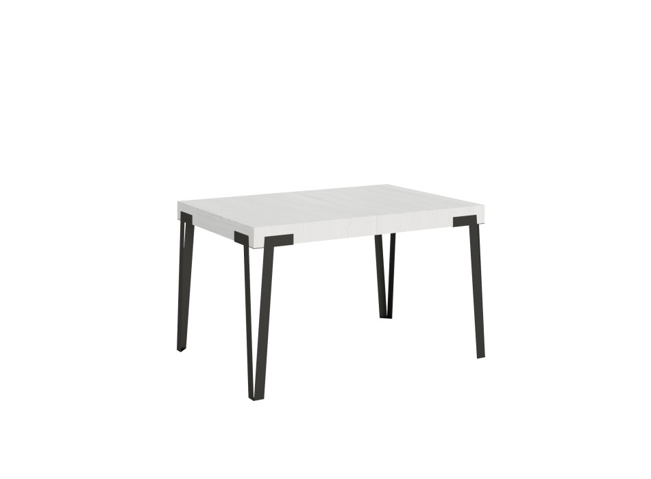 Rio table - Extendable table 90x130/234 cm Rio White Ash Anthracite frame