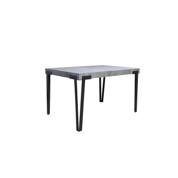 Rio table - Extendable table 90x160/264 cm Rio White Ash Anthracite frame