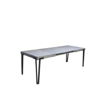 Rio table - Extendable table 90x160/264 cm Rio White Ash Anthracite frame