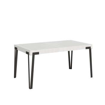 Rio table - Extendable table 90x160/264 cm Rio White Ash Anthracite frame