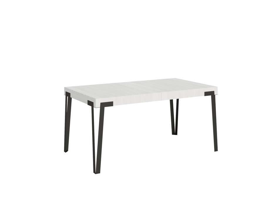 Rio table - Extendable table 90x160/264 cm Rio White Ash Anthracite frame