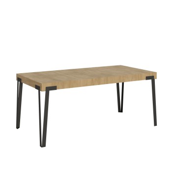 Rio table - Extendable table 90x180/284 cm Rio White Ash Anthracite frame