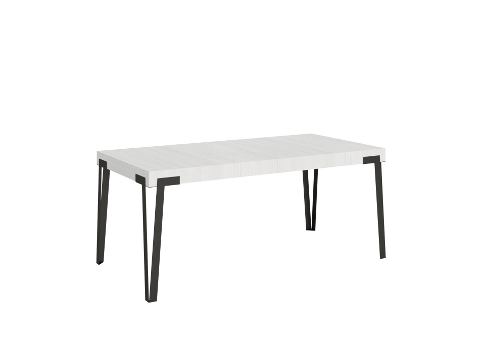 Rio table - Extendable table 90x180/284 cm Rio White Ash Anthracite frame