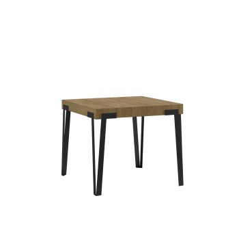 Rio table - Extendable table 90x90/246 cm Rio White Ash Anthracite frame