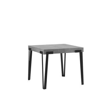 Rio table - Extendable table 90x90/246 cm Rio White Ash Anthracite frame