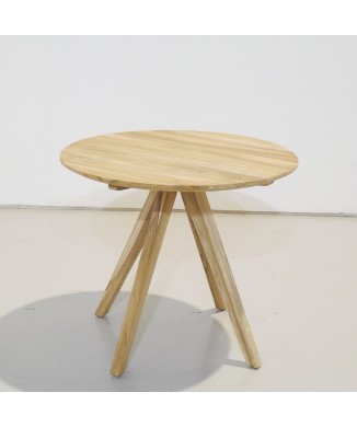 Tavolo rotondo Maial in legno massello di teak Ø 90 cm