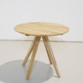 Maial round table in solid teak wood Ø 90 cm