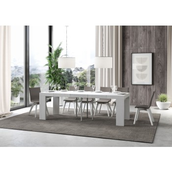 Roxell Premium Table - Extendable table 90x90/246 cm Roxell Premium White Ash