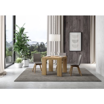 Roxell Premium Table - Extendable table 90x90/246 cm Roxell Premium White Ash