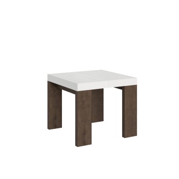 Roxell Table - Extendable table 90x90/246 cm Roxell White Ash