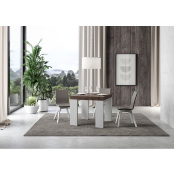 Roxell Table - Extendable table 90x90/246 cm Roxell White Ash