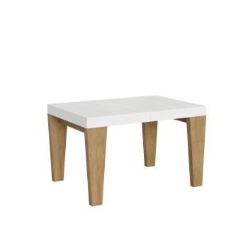 Spimbo Mix table - Extendable table 90x130/234 cm Spimbo Mix White Ash top - Walnut legs