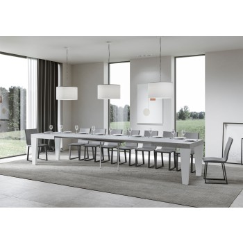 Spimbo Mix table - Extendable table 90x130/390 cm Spimbo Mix White Ash top - Walnut legs