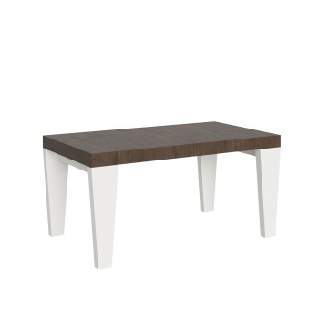 Spimbo Mix table - Extendable table 90x160/264 cm Spimbo Mix White Ash top - Walnut legs