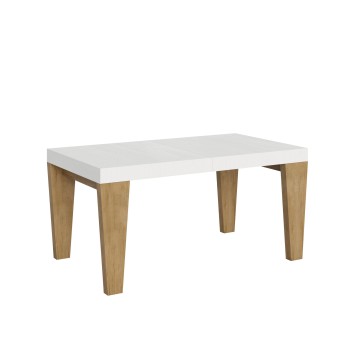 Spimbo Mix table - Extendable table 90x160/264 cm Spimbo Mix White Ash top - Walnut legs