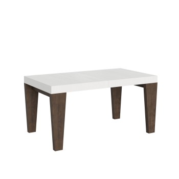 Spimbo Mix table - Extendable table 90x160/264 cm Spimbo Mix White Ash top - Walnut legs