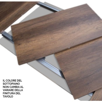 Spimbo Mix table - Extendable table 90x160/420 cm Spimbo Mix White Ash top - Walnut legs