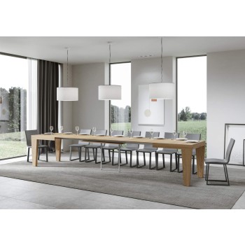 Spimbo Table - Extendable table 90x130/390 cm Spimbo White Ash