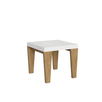 Spimbo Table - Extendable table 90x90/246 cm Spimbo White Ash