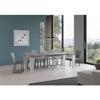 Spimbo Table - Extendable table 90x90/246 cm Spimbo White Ash