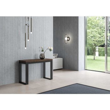 Tecno Double Table - Opening table 120/200x45/90 cm Tecno Double Oak Nature Anthracite frame