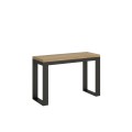 Opening table 120/200x45/90 cm Tecno Double Anthracite frame