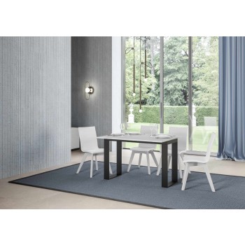 Tecno Double table - Opening table 120x45/90 cm Tecno Double Oak Nature Anthracite frame