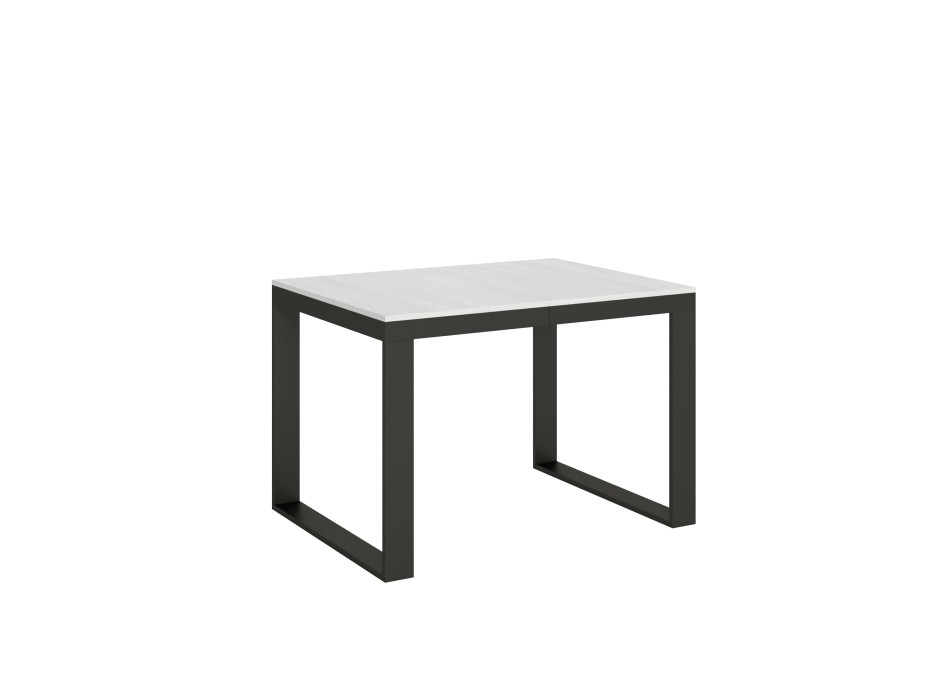 Tecno Evolution table - Extendable table 90x120/224 cm Tecno Evolution White Ash Anthracite frame